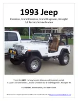 1993 Jeep Cherokee / Grand Cherokee / Grand Wagoneer / Wrangler Factory Service Manual (P/N 52011112) – preview page 1