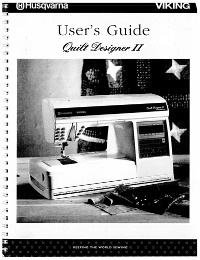 Preview: Husqvarna Viking Quilt Designer II Sewing & Embroidery Machine User's Guide (P/N 412 66 17–01)
