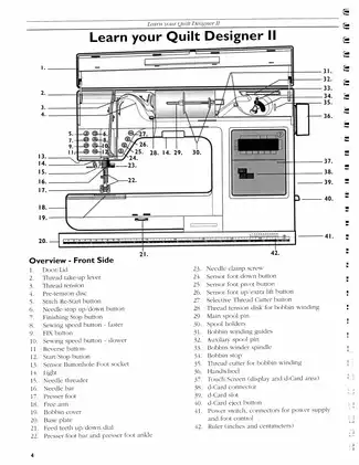 Husqvarna Viking Quilt Designer II Sewing & Embroidery Machine user´s guide Preview image 4