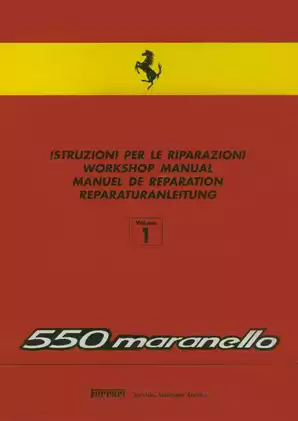 1996-2001 Ferrari 550 Maranello workshop manual Preview image 1