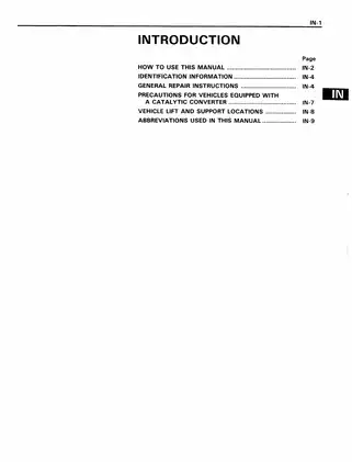 1985 Toyota Truck & 4Runner Gasoline Repair Manual Preview image 2