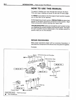 1985 Toyota Truck & 4Runner Gasoline Repair Manual Preview image 3