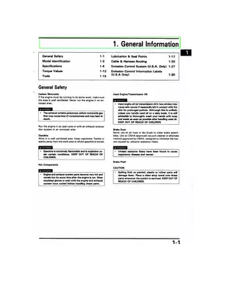 Honda Magna VF750C/CD Service Manual (1994) Preview image 4
