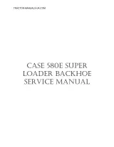 CASE 580E Super Loader Backhoe Factory Service Manual (P/N 8-41701) – preview page 1