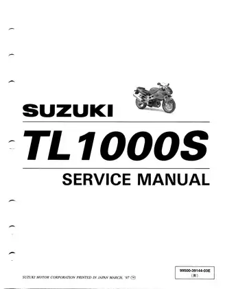Suzuki TL1000S Service Manual (1997-2001) - Comprehensive Repair Guide