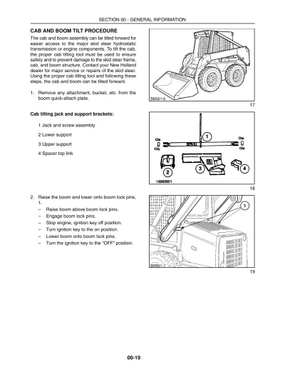 New Holland L175 Skid Steer / C175 2007 Track Loader Repair Manual (P/N 87630289)