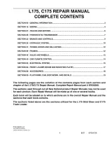 New Holland L175 Skid Steer / C175 2007 Track Loader Repair Manual (P/N 87630289) – preview page 2