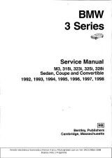BMW 3 Series M3/318i/323i/325i/328i 1992–1998 OEM Service Manual (P/N ISBN 0-8376–0326-9) – preview page 1