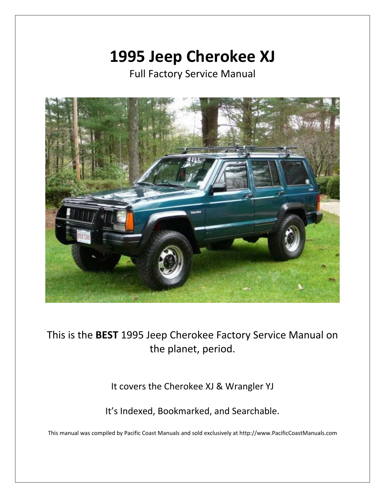 1995 Jeep Cherokee XJ SUV repair manual