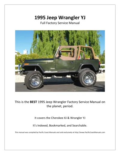 Preview: 1995 Jeep Wrangler YJ Factory Service & Repair Manual (P/N 81-370-5146)