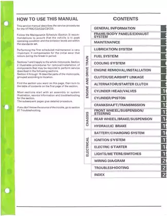 1998-2003 Honda Shadow VT750,  VT750C, VT750CD, VT750CD2, VT750C2, VT750CD3, Deluxe repair manual Preview image 2