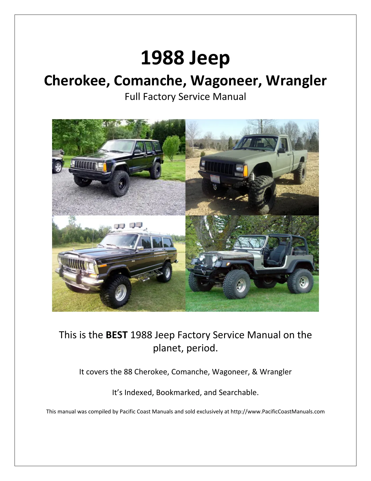 1988 Jeep Wrangler shop manual