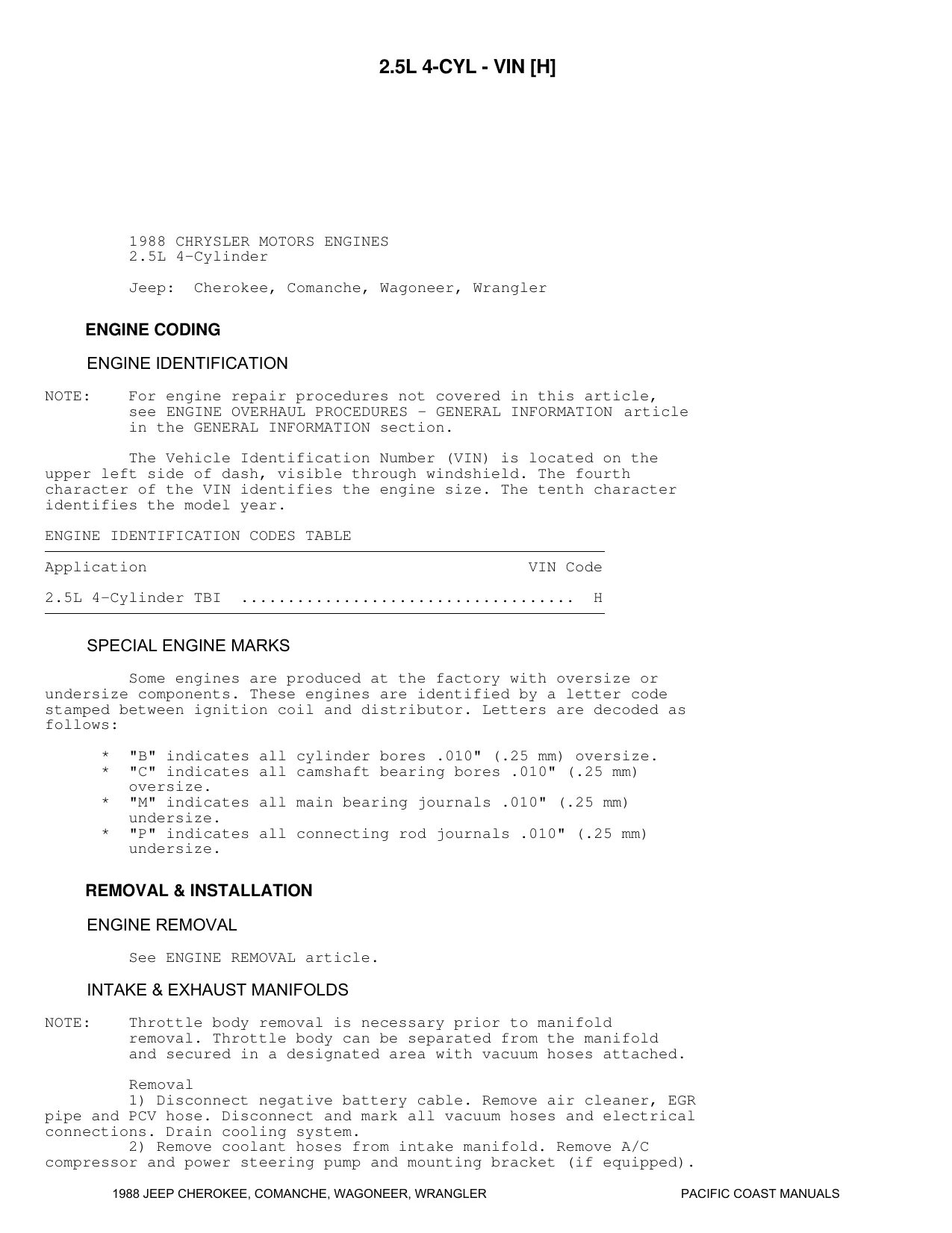 1988 Jeep Wrangler shop manual Preview image 3