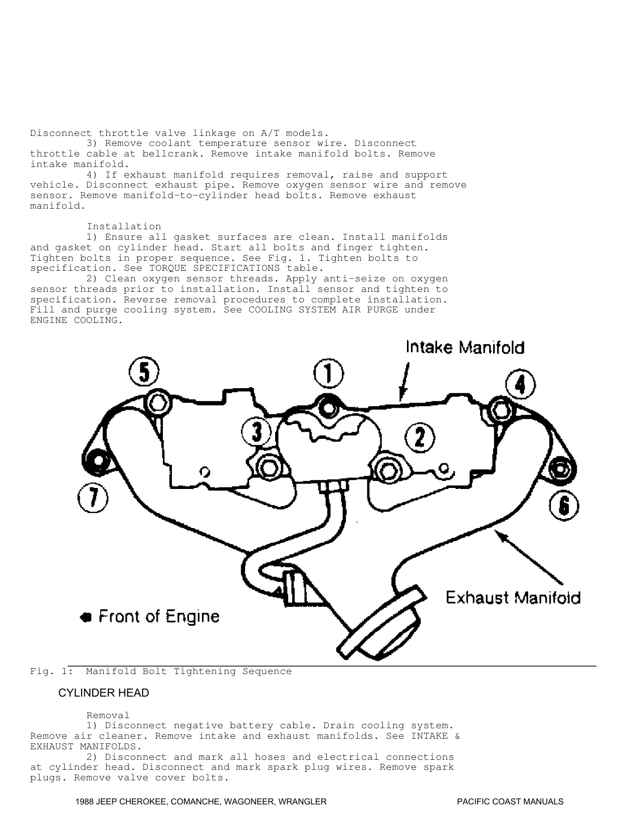 1988 Jeep Wrangler shop manual Preview image 4