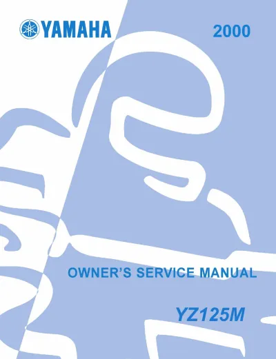 Preview: 2000 Yamaha YZ125M Service & Repair Manual (P/N 5TDF-W0033-00)