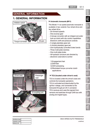 2010-2011 SsangYong Korando repair manual Preview image 3