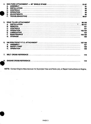 1974-1975 Ariens™ GT 12, 14, 16, 34, 42, 48, 54 garden tractor parts list Preview image 4