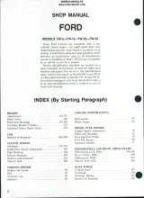 1983–1989 Ford TW-5 / TW-15 / TW-25 / TW-35 Tractor Shop Manual (P/N 0872883825) – preview page 2