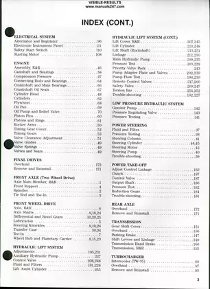 Ford TW Series Tractor Service Manual (TW-5, TW-15, TW-25, TW-35) Preview image 3
