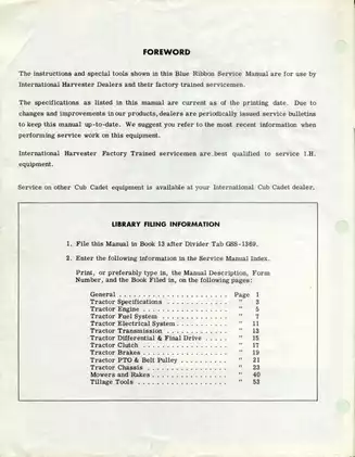 Cub Cadet Tractor Service Manual GSS-1369 - Comprehensive Repair & Maintenance Guide Preview image 2