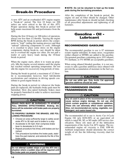 2006 Arctic Cat 400, 500, and 650 H1/V-Twin (TBX, TRV, VP, and FIS) Service & Repair Manual (P/N 2257-469)