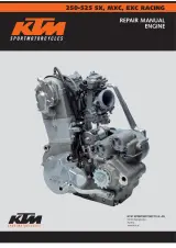 2000–2003 KTM 250 / 400 / 520 SX / MXC / EXC RACING Engine Service Manual (P/N 3206007-E) – preview page 1