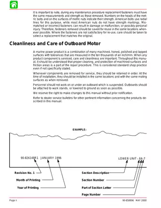 2001-2005 Mercury Mariner 50 HP, 60 HP 4-stroke outboard motor service manual Preview image 3