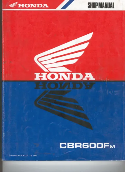 Preview: 1987–1990 Honda CBR600Fm Service Manual (P/N 62MV900)