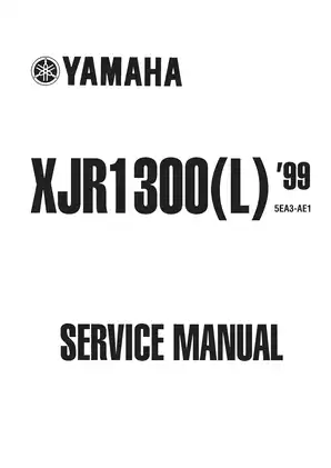 1995-2006 Yamaha XJR 1300(L) service manual Preview image 1
