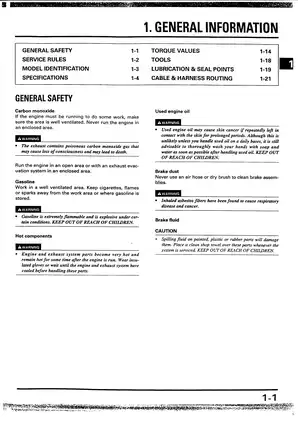 1984-2004 Honda XR250 service manual Preview image 5