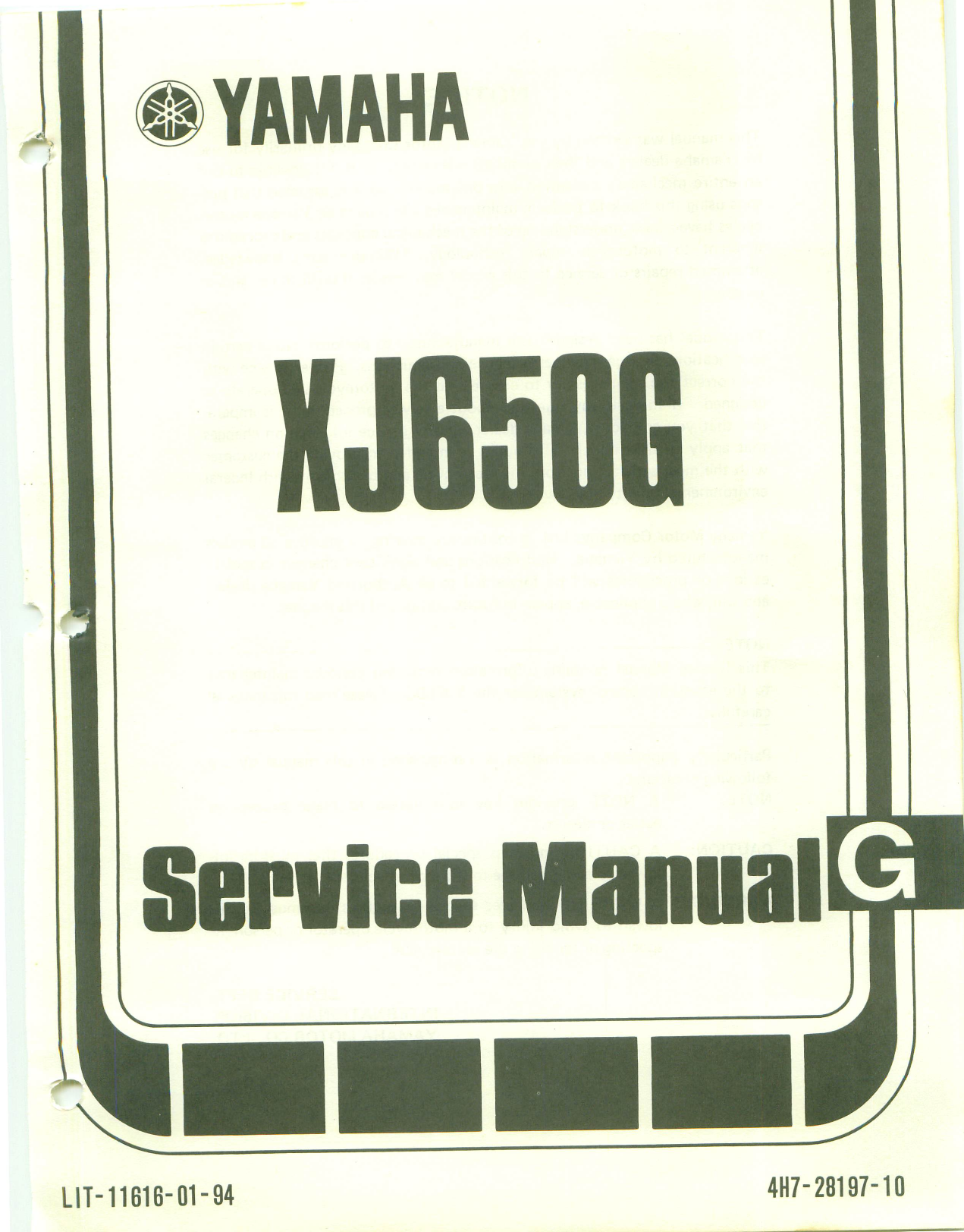 1980-1986 Yamaha XJ750RH repair and service manual Preview image 6