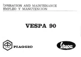 1960–1980 Vespa 90 Scooter Operation & Maintenance Manual (P/N V9A1-99748) – preview page 2