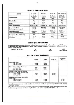 Harley-Davidson Motorcycle Service Manual (1940-1947) - O.H.V. & Side Valve Engine Models Preview image 3