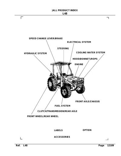 Preview: Kubota L48 Tractor Parts Catalog (OEM)
