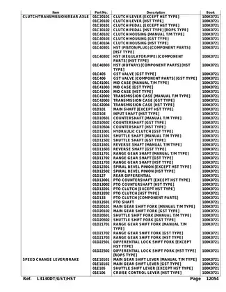 Comprehensive Service Manual for L3130DT/GST/HST Tractors (All Models) Preview image 5