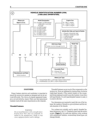 1986-2005 Harley-Davidson Sportster  XL, XLH 883, 1100, 1200 manual Preview image 4