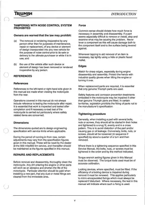 Triumph Motorcycle Service Manual - Comprehensive Repair and Maintenance Guide Preview image 5