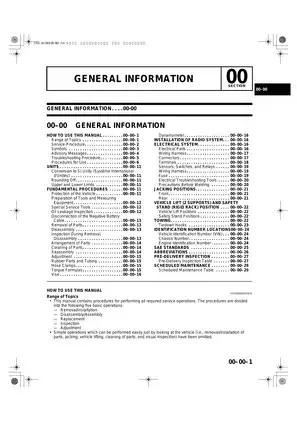 2000-2004 Mazda Protege shop manual