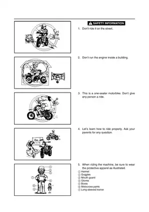 2006 Yamaha TT-R50, TT-R50, TT-R50EV owner´s service manual Preview image 5