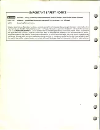 Honda TRX450S/TRX450ES ATV Service Manual - Comprehensive Guide for Maintenance and Repair Preview image 2