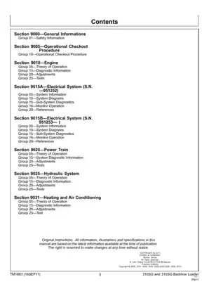 John Deere 310SG & 315SG Backhoe Loader Technical Manual (2011) Preview image 2