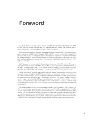 BMW 5-Series (E34) Service Manual (1989-1995) - Complete Repair Guide Preview image 4
