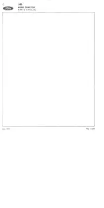 Ford 550 Tractor Parts Catalog - Comprehensive Parts Manual for 1975 Models Preview image 4