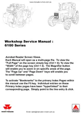 Massey Ferguson MF 6110/6120/6130, 6140/6150/6160, 6170/6180/6190 Tractor 1995–1998 Factory Workshop Manual (P/N 3378031M1) – preview page 2