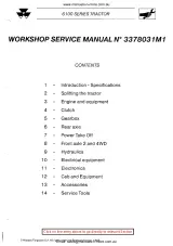 Massey Ferguson MF 6110/6120/6130, 6140/6150/6160, 6170/6180/6190 Tractor 1995–1998 Factory Workshop Manual (P/N 3378031M1) – preview page 3