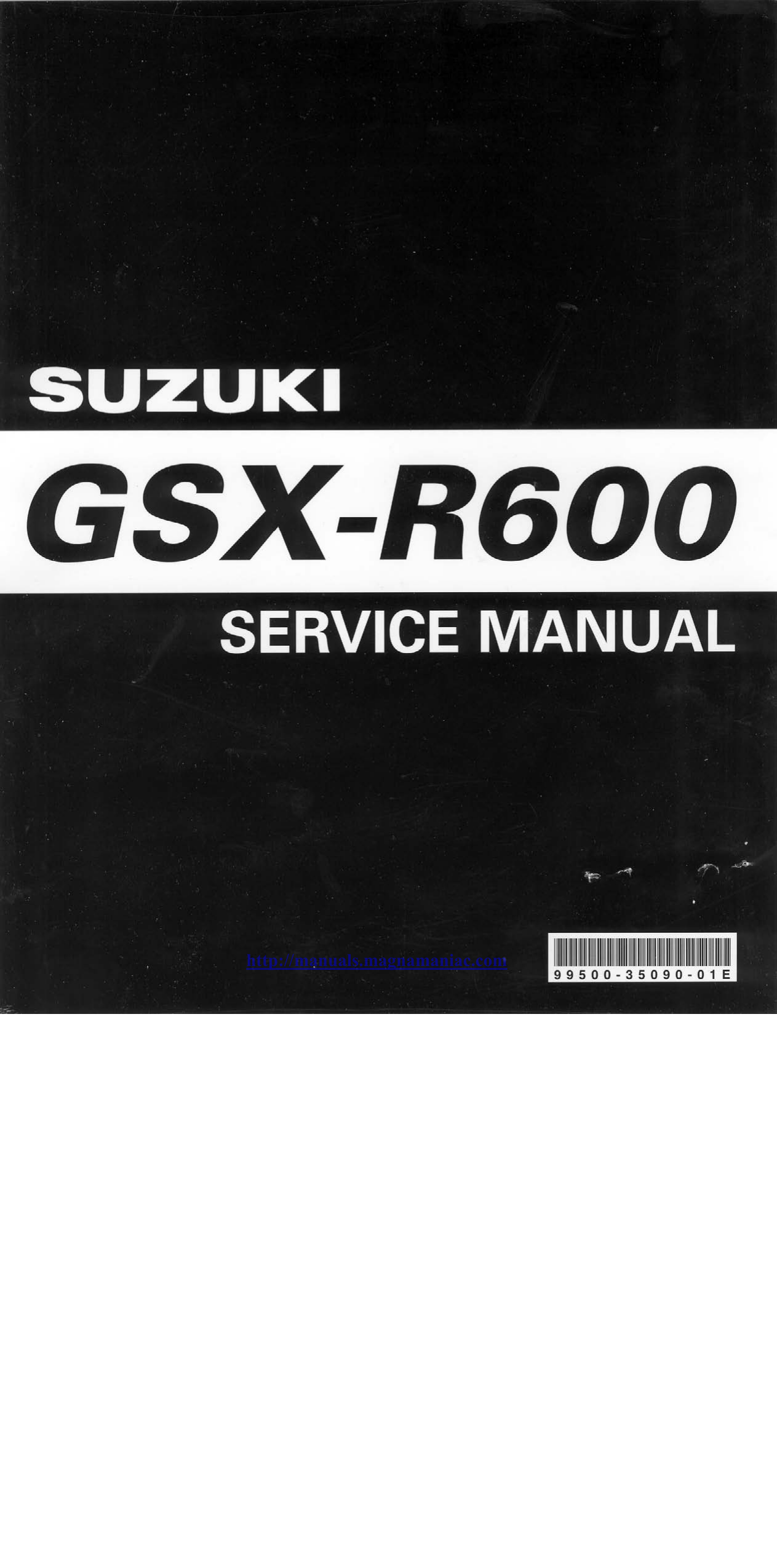 2004 Suzuki GSX R 600 manual Preview image 1