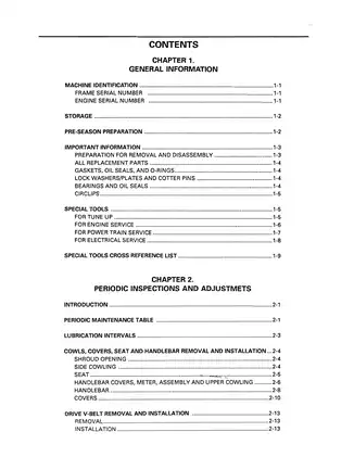 1990-1998 Yamaha Phazer, Phazer II 485 snowmobile service manual Preview image 4