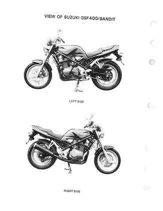 1991-1993 Suzuki GSF400 Bandit service manual Preview image 3