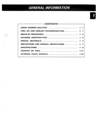 1991-1993 Suzuki GSF400 Bandit service manual Preview image 4