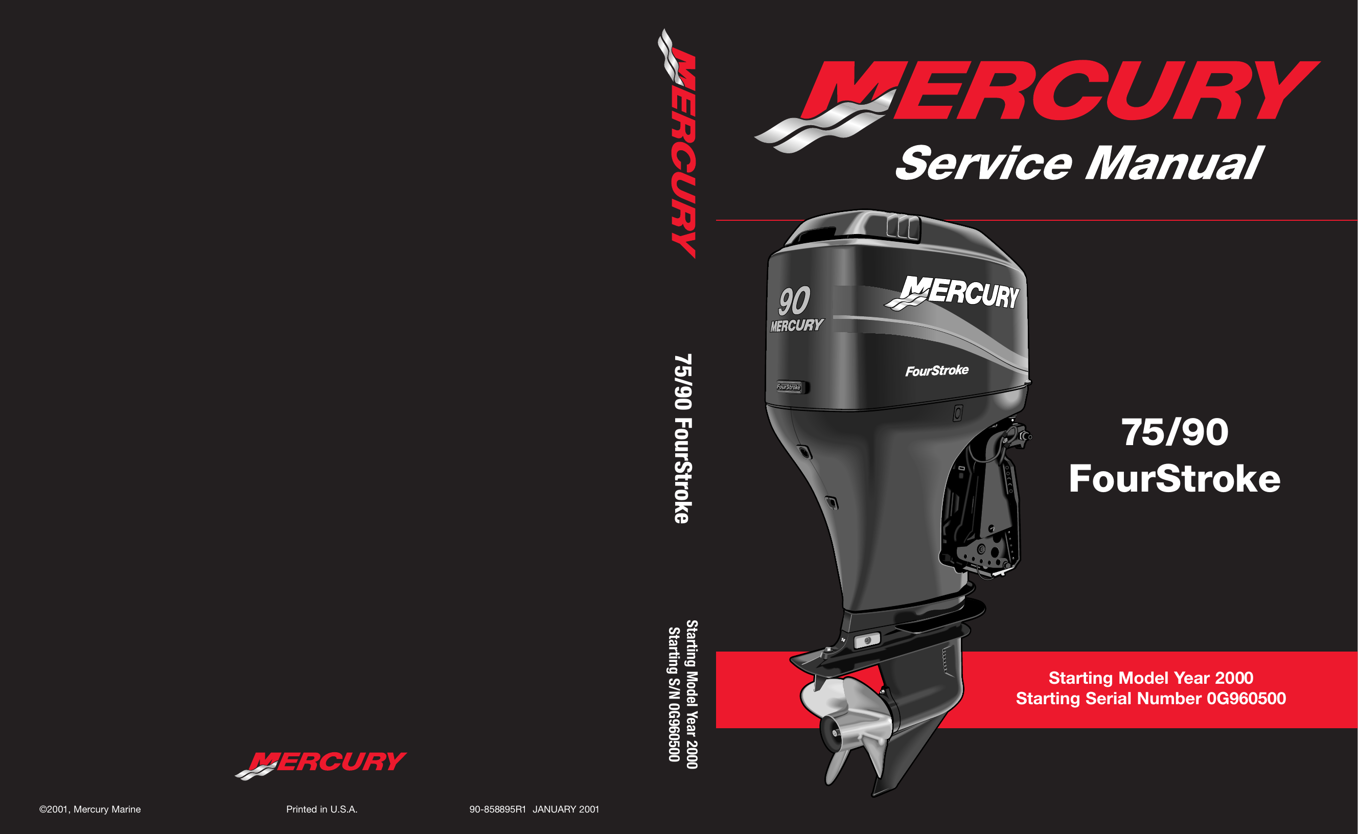 2000 onwards Mercury 75 hp - 90 hp 4-stroke outboard motor service manual Preview image 6